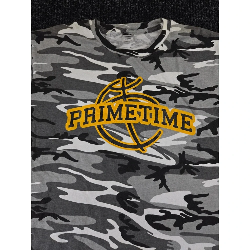Code‎ V Mens Primetime Basketball Camo Graphic T-Shirt Grey White Large 1690